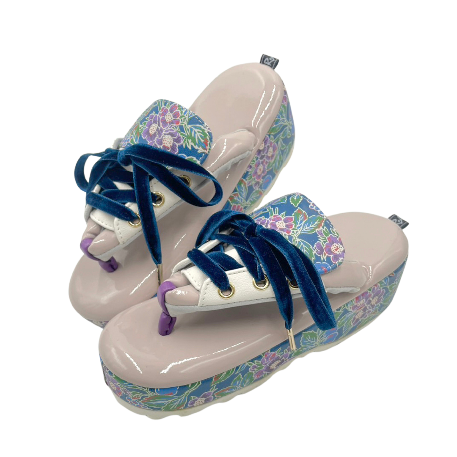 【テクノカラー】バロック　ブルー×ペールピンク