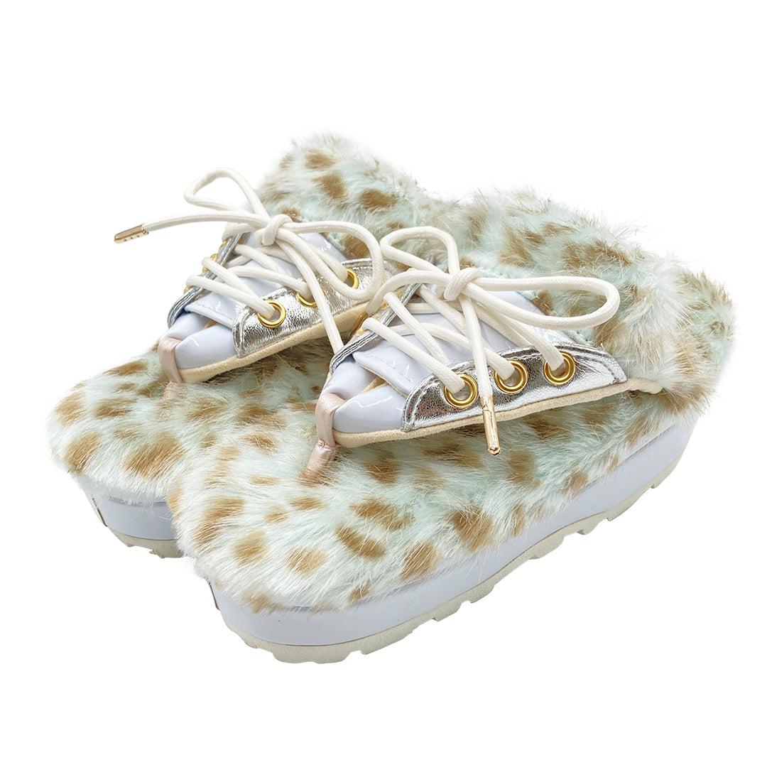 【ANI island fur (leopard)】 レオパード/ミント (mint)