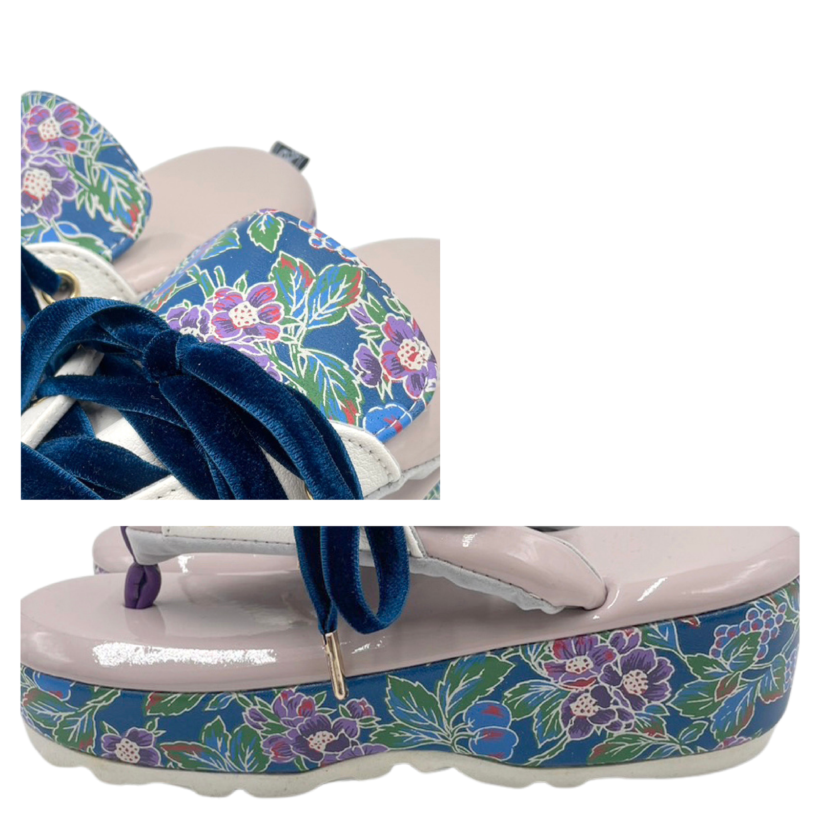 【テクノカラー】バロック　ブルー×ペールピンク