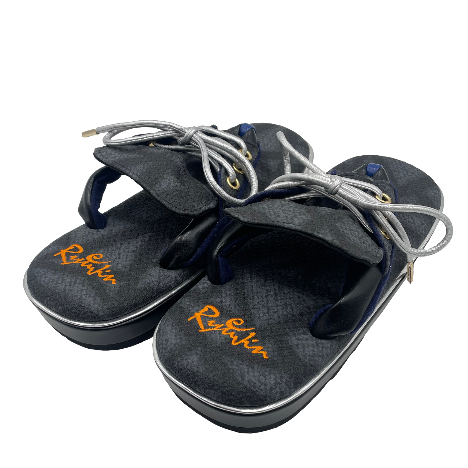 スニーカーメンズ雪駄 ベーシックアクセント（Blue）