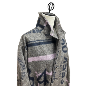 Ryujin 2025きものコート(leopard)グレー