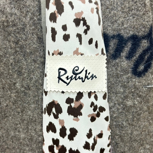 Ryujin 2025きものコート(leopard)グレー