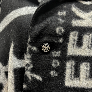 Ryujin 2025きものコート(leopard) ブラック